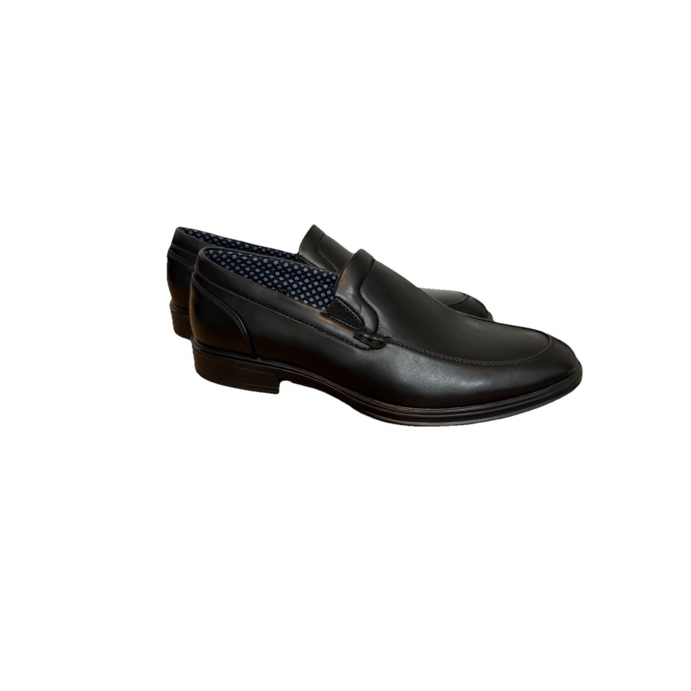 Perry Ellis Portfolio Konrad Loafers Mens 9.5M Black Plain Toe Dress Shoes